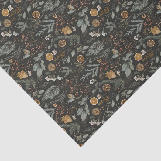 ムーディウィンターボタニカルクリスマスホリデー 薄葉紙 (詳細)