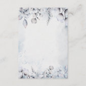 ムーディウィンターリーフ披露宴詳細カード エンクロージャーカード (裏面)