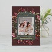 ムーディウィンター縁どフローラフェリーズ 箔シーズンカード (立ち正面)