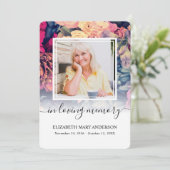 ムーディウォータカラー悔やみや弔慰葬儀祈りの言葉カード サンキューカード (スタンド正面)