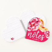 ムーディウォーターカラー花 – 手書きメモ ノートブック (内部)