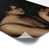 ムーディウーマンポートレートヴィンテージアート ポスター (角)