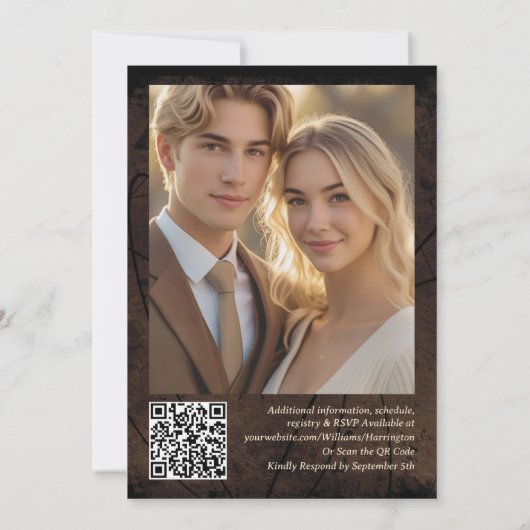 ムーディエレガンス結婚式招待状テンプレートデジタル 招待状 (裏面)