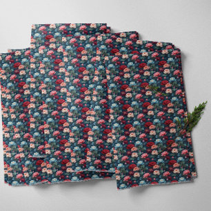 ムーディエレガントスモダンハスの花模様 ファブリック