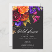 ムーディエレガントハーベ鮮やかストブライダルシャワー 招待状 (正面)