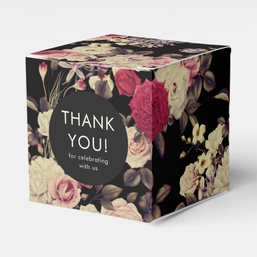 ムーディエレガントフローラ結婚の皆様 フェイバーボックス (正面サイド)