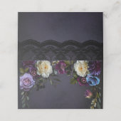 ムーディエレガントーパープルゴシックフローラ | 両面 プレイスカード (外部開封)