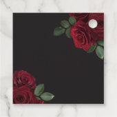 ムーディエレガントーブラッドレッドローズフローラ結婚ズ フェイバータグ (裏面)