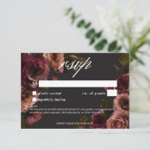 ムーディエレガントーミュートさびブルゴーニュフローラNo Dinner 出欠カード (スタンド正面)