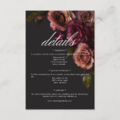 ムーディエレガントーミュートRust & Burgundyフローラ詳細 エンクロージャーカード (正面)