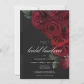 ムーディエレガントー血液バラフローラブライダルルンチョン 招待状 (正面)