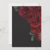 ムーディエレガントー血液バラフローラブライダルルンチョン 招待状 (裏面)