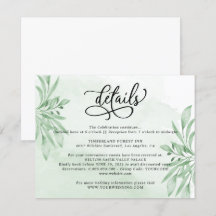 ムーディエレガントーeucalyptus Greenery結婚の詳細