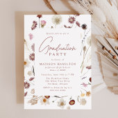 ムーディエレガント・ワイルドフラワーズ卒業パーティー 招待状