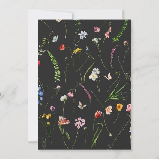 ムーディオランダフローラリースブライダルシャワー 招待状 (裏面)