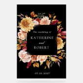 ムーディオータムエレガントフローラ アクリルサイン (正面)