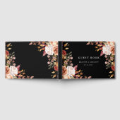 ムーディオータムフローラエレガントな結婚式 ゲストブック (全面)