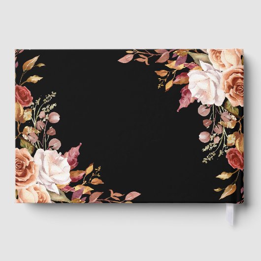 ムーディオータムフローラエレガントな結婚式 ゲストブック (裏面)