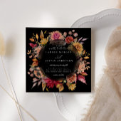 ムーディオータムフローラスクエア結婚式招待状 招待状