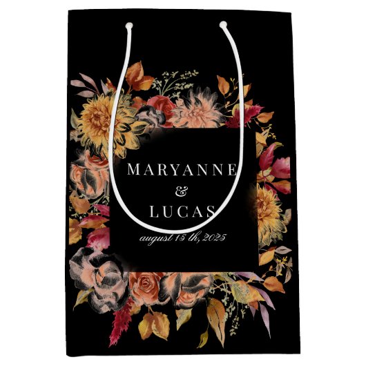 ムーディオータムフローラモノグラム ミディアムペーパーバッグ (正面)