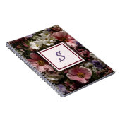 ムーディカラーフローライニシャルノートブック ノートブック (右側)