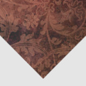 ムーディクラシックーパターンダークテラコッタレッドブルゴーニュ 薄葉紙 (詳細)