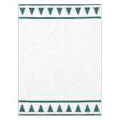 ムーディクリスマスツリー | ダークミッドナイトティール(緑がかった色)グリーン テーブルクロス (正面)