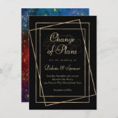 ムーディグラデーションー |宝石トーンのプランの変結婚更 招待状 (正面/裏面)