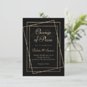 ムーディグラデーションー |宝石トーンのプランの変結婚更 招待状 (スタンド正面)