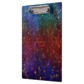 ムーディグラデーション | サイケデリックグランジ金ゴールド クリップボード (左)