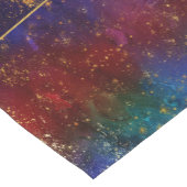 ムーディグラデーション | サイケデリックグランジ金ゴールド ショートテーブルランナー (コーナー)