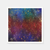 ムーディグラデーション | サイケデリックグランジ金ゴールド スタンダードカクテルナプキン (正面)
