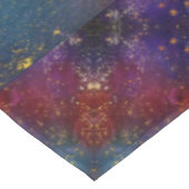 ムーディグラデーション | サイケデリックグランジ金ゴールド テーブルクロス (アングル)