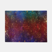 ムーディグラデーション | サイケデリックグランジ金ゴールド ドアマット (正面)