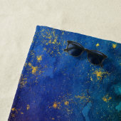 ムーディグラデーション | サイケデリックグランジ金ゴールド ビーチタオル (インサイチュ)