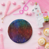 ムーディグラデーション | サイケデリックグランジ金ゴールド ペーパープレート (パーティー)