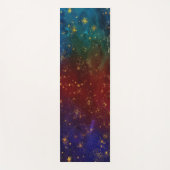 ムーディグラデーション | サイケデリックグランジ金ゴールド ヨガマット (正面)