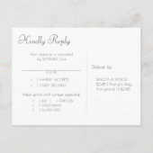 ムーディグラデーション |ダークジュエルトーン金ゴールドスターズミールRSVP インビテーションポストカード (裏面)