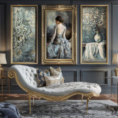 ムーディグレイスエテリアールポートレートエレガント女性 薄葉紙