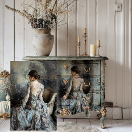 ムーディグレイスエテリアールポートレートエレガント女性 薄葉紙