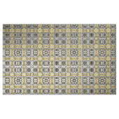 ムーディグレイ金ゴールド幾何木綿トイルヤード ファブリック (ファットクウォーター)