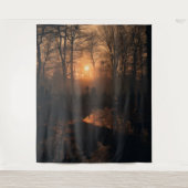 ムーディゴシックサンセット墓地XLarge タペストリー (正面)