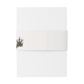 ムーディゴシックダークパープルブラック結婚牡丹 招待状ベリーバンド (裏面例)