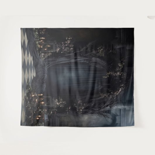 ムーディゴシックダークベールArch & Lanterns XLarge タペストリー (正面(横))