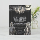 ムーディゴシックハロウィーンコスチュームパーティー 招待状 (スタンド正面)