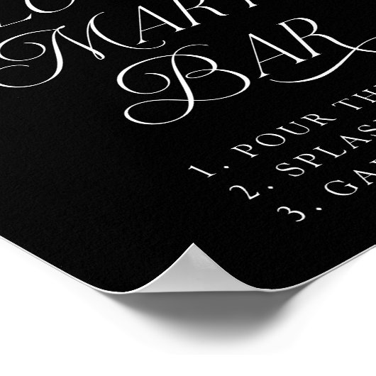 ムーディゴシックパープルフローラ血メアリーバー標識 ポスター (角)