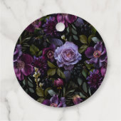 ムーディゴシックパープル結婚フローラ フェイバータグ (裏面)