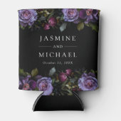 ムーディゴシックパープル結婚フローラ 缶クーラー (正面)