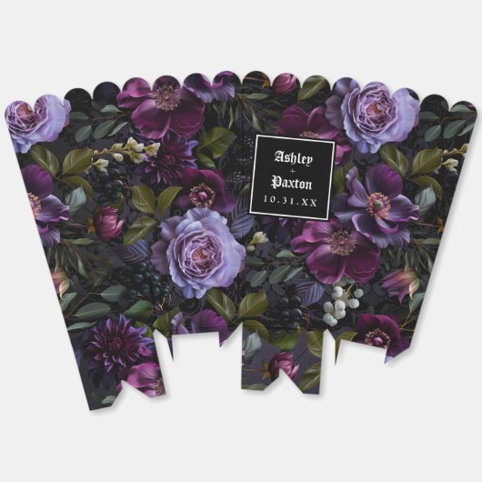 ムーディゴシックフローラブーケオンブラックレース フェイバーボックス (見開き)