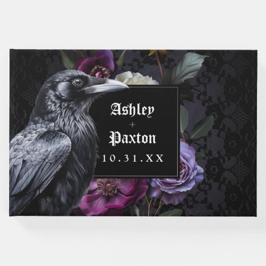 ムーディゴシックフローラブーケ付きブラックレース付き/レイヴン ゲストブック (正面)